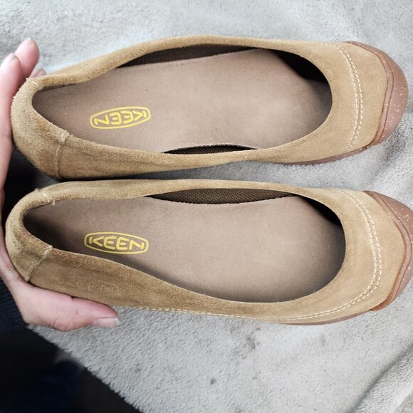 Keen Shoes Womens Size 7.5 Brown Slip On Flats *GUC* - Picture 9 of 12